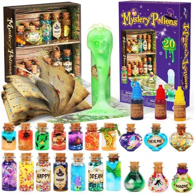 Immagine prodotto di Kit per creare pozioni magiche per bambini dai 6 anni in su, confezione da 20 flaconi