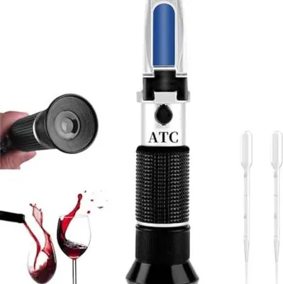 Productafbeelding van Famanu refractometer - voor het meten van alcohol- en suikergehalte - inclusief accessoires
