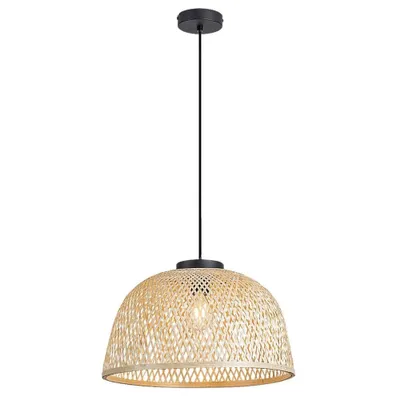 Image de Lampe suspendue E27 1x25W noir 72025 Rattan Rabalux