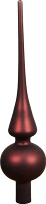 Produktbild von Christbaumspitze Glas 26cm - Kastanienbraun matt