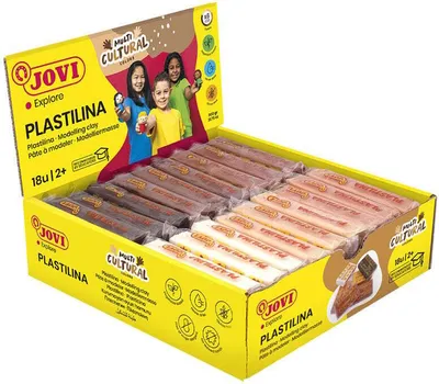 Zdjęcie produktu dla Jovi Plastilina Glina do modelowania dla dzieci Body 18 x 50 g