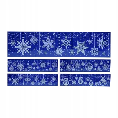 Imagen del producto de Adhesivos decorativos para pared, tema navideño, 59x15 cm