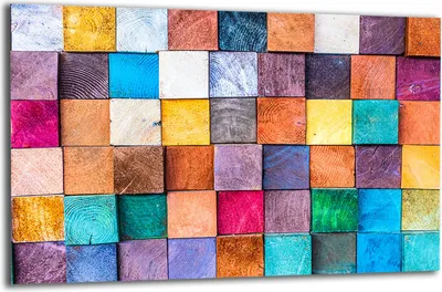 Produktbild von Herdabdeckplatte Glaskeramikkochfeld-Abdeckung Spritzschutz Glas 80x52 Bunt