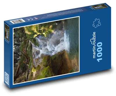 Obrázek produktu pro Puzzle 1000 Poklidný Lesní Vodopád - martinpuzzle