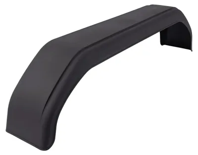 Produktbild von DE HAAN THMK 22155 Tandem-Kotflügel 14-15 Zoll aus Kunststoff für Pkw-Anhänger 1550x220 mm als schwarzer Radkasten