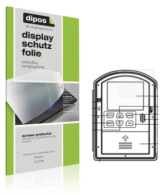 Produktbild von 4x Schutzfolie für Dsoon TL2100 matt Displayschutzfolie Folie Display Schutz dipos