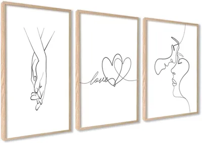 Imagen del producto de Conjunto de 3 pósters, 30x40 cm, sin marco, para decoración de paredes, ideal para espacios habitables