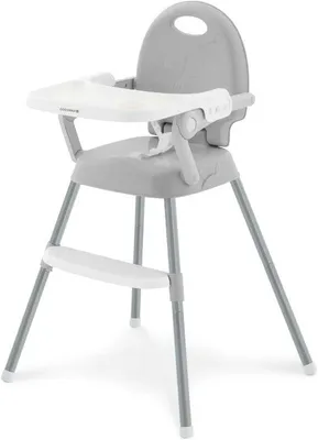 Productafbeelding van Kinderstoel - Eetstoel baby - Veilig Eten - 3-in-1 Multifunctioneel - Opvouwbaar - Grijs