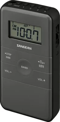 Produktbild von Sangean dt-140 schwarzes Taschenradio fm am wiederaufladbaren Akku