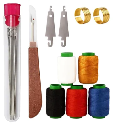 Image de Lot de 41 aiguilles à coudre en acier inoxydable avec accessoires
