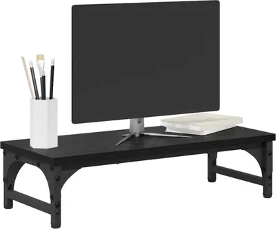 Produktbild von Stabli Monitor Halterung Schwarz Eichen-Optik 55 x 23 x 14cm - Computertische DE863262 - Computertische