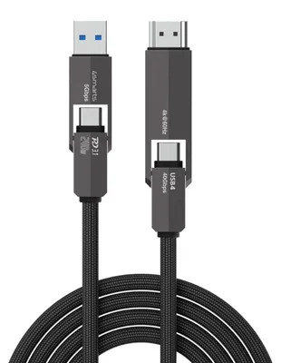 Produktbild von 4smarts USB4 HDMI Kabel ComboCord 240W 1,5m