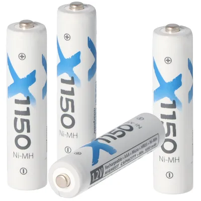 Produktbild von XC 1150mAh Micro AAA Akku Ni-MH 1,2 Volt 4er inkl. Akkubox