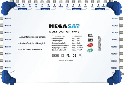 Produktbild von Megasat Multischalter 17/16