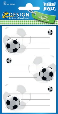 Image de AVERY Zweckform 59245 ZDesign Buchetiketten "Fußball"(S)