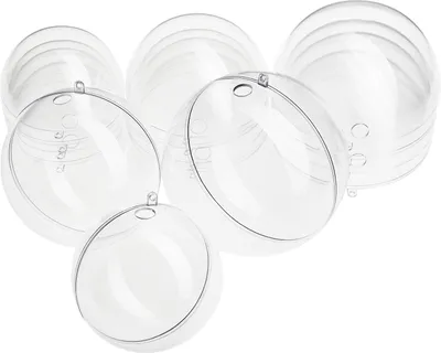 Produktbild von VBS Acrylkugel mit Bohrung "Sortiert", 9er-Set, je 3 x Ø 12, 14, 16 cm