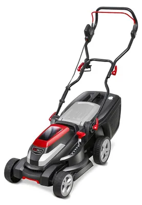 Zdjęcie produktu dla Bezprzewodowa kosiarka elektryczna o mocy 550 W, z koszem na trawę o pojemności 40 l. Szerokość koszenia: 380 mm/20-70 mm – 1 akumulator / 1 ładowarka