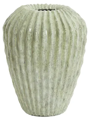 Immagine prodotto di Vaso in pietra CACTI di Light & Living in colore verde menta - Ø29x37 cm