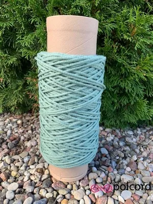 Obrázek produktu pro COLORHOME Pletený bavlněný provázek na macramé 4mm 100m Eukalyptus
