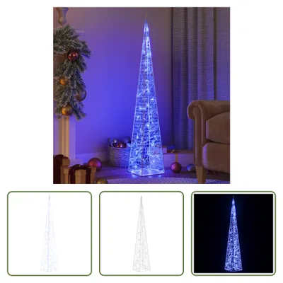 Produktbild von The Living Store LED-Leuchtkegel Acryl Deko Blau 120 cm