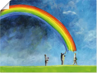 Produktbild von ARTland Poster Regenbogen malen Größe: 40x30 cm