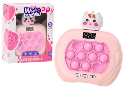 Image de Jeu Leantoys Pop-It Wac A Mole Licorne Lumière Sons Rose