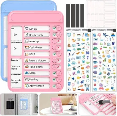 Produktbild von Famanu Magnetisches Checklistboard Set von 2 – Aufgaben- und Routinen-Planer