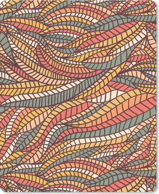 Produktbild von MuchoWow® Mauspad Mousepad Blätter - Muster - Mosaik 30x40 cm - Mousepads - Maus Mat - Pad - Mausunterlage - Mausmatten
