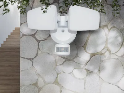 Obrázok produktu pre NEDES Vonkajší biely LED reflektor s PIR senzorom 24W / 3000K / 4000K / 6000K - LFX125