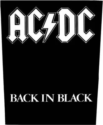 Produktbild von AC/DC - Back In Black - Rückenaufnäher