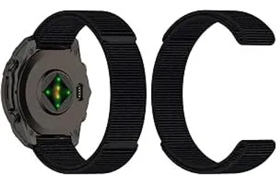 Immagine prodotto di Cinturino in nylon per orologio Garmin Fenix 8 da 47 mm - Cinturino sportivo traspirante - Cinturino di ricambio per smartwatch e orologi multisport