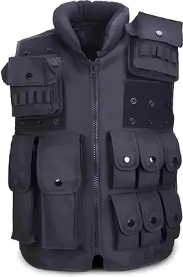 Produktbild von Taktische Militärweste, schwarze SWAT-Polizei Schutzweste