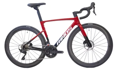 Obrázek produktu pro RINOS Karbonové silniční kolo Odin 4.1, Shimano 105, červeno-černá barva, velikost S, s karbonovými koly