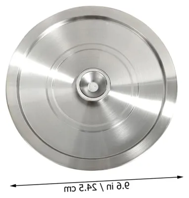 Produktbild von Edelstahl-Topfdeckel für Einbrennöfen mit praktischem Griff