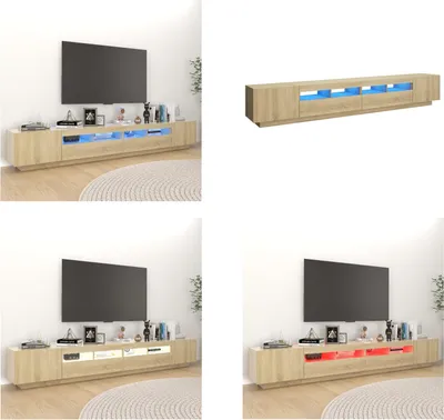 Obrázek produktu pro vidaXL TV skříňka s LED osvětlením Sonoma dub 260x35x40 cm - TV skříňka - TV skříňka s LED osvětlením - TV skříňka s LED osvětlením