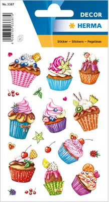 Immagine prodotto di HERMA Decorazione Cupcake con adesivi, pellicola lucida