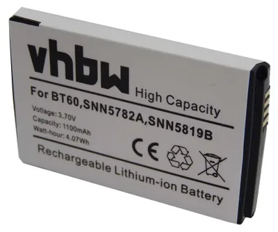 Produktbild von vhbw Akku kompatibel mit Motorola XT300 Handy Smartphone Telefon (1100 mAh, 3,7 V, Li-Ion)