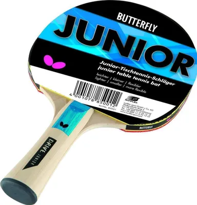Produktbild von Butterfly JUNIOR Tischtennisschläger Kinder Trainingsschläger Tischtennis TT ITTF