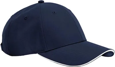 Produktbild von Beechfield B195R | Team Sports-Tech Cap - Farbe: French Navy/White - Größe: One Size