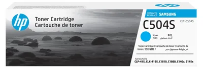 Immagine prodotto di HP ersetzt Samsung CLT-C504S Cyan Tonerpatrone