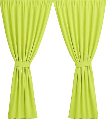 Produktbild von Gartenvorhang 2 Stück 155x240cm, Garten Vorhang Limette, wasserdichter Außenvorhang, Balkon Vorhang, Außenvorhang, Terrasse Vorhang