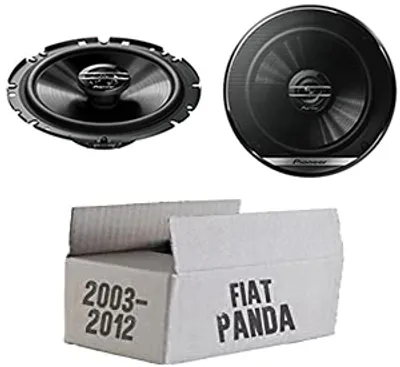 Produktbild von Lautsprecher Boxen Pioneer TS-G1720F - 16,5cm 2-Wege Koax Koaxiallautsprecher Auto Einbausatz - Einbauset passend für Fiat Panda 169 Heck - justSOUND
