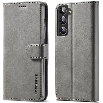 Image de Étui pour Samsung Galaxy S23 étui en cuir avec fermeture magnétique et support, étui de protection Gris