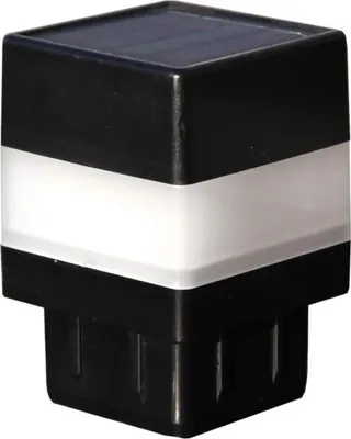 Produktbild von Floraworld Pfostenkappen LED-Solar für 4 x 4 cm Pfosten anthrazit - 2 Stück
