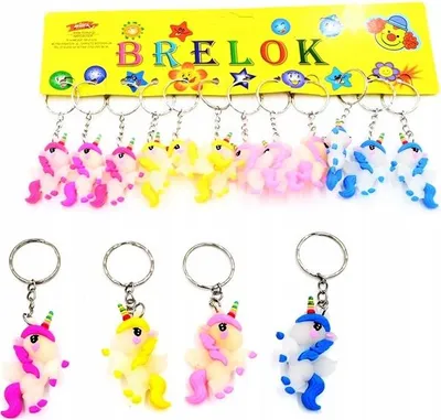 Produktbild von Schlüsselanhänger Einhorn Bunt - Süßer Anhänger für Kinder - Taschenanhänger Geschenkidee