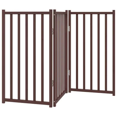 Image de Barrière pour chien pliable 3 panneaux 150 cm bois sapin massif