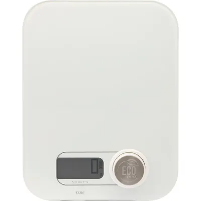 Produktbild von Weis 10531 Elektronische KÃ1/4chenwaage mit LCD-Infodisplay, Messbereich bis 5 kg, Glas-Wiegeschale, Zuwiegefunktion, Automatische Abschaltung