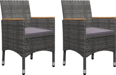 Produktbild von vidaXL 5-tlg. Garten-Essgruppe Grau