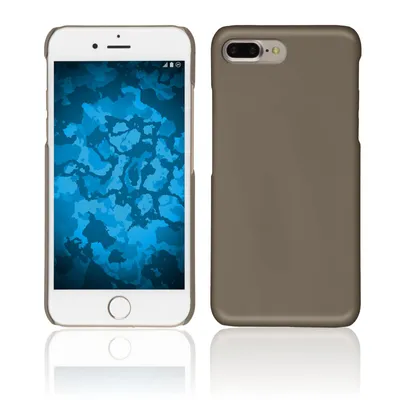 Produktbild von PhoneNatic Case kompatibel mit Apple iPhone 7 Plus / 8 Plus - Hülle gold gummiert Hard-case + 2 Schutzfolien