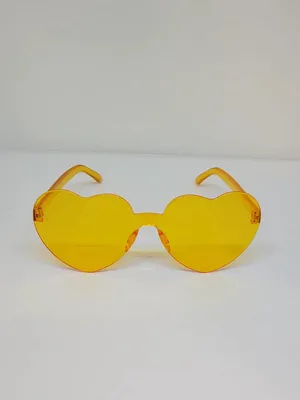 Produktbild von Jumada's – Herzförmige Sonnenbrille – Orange